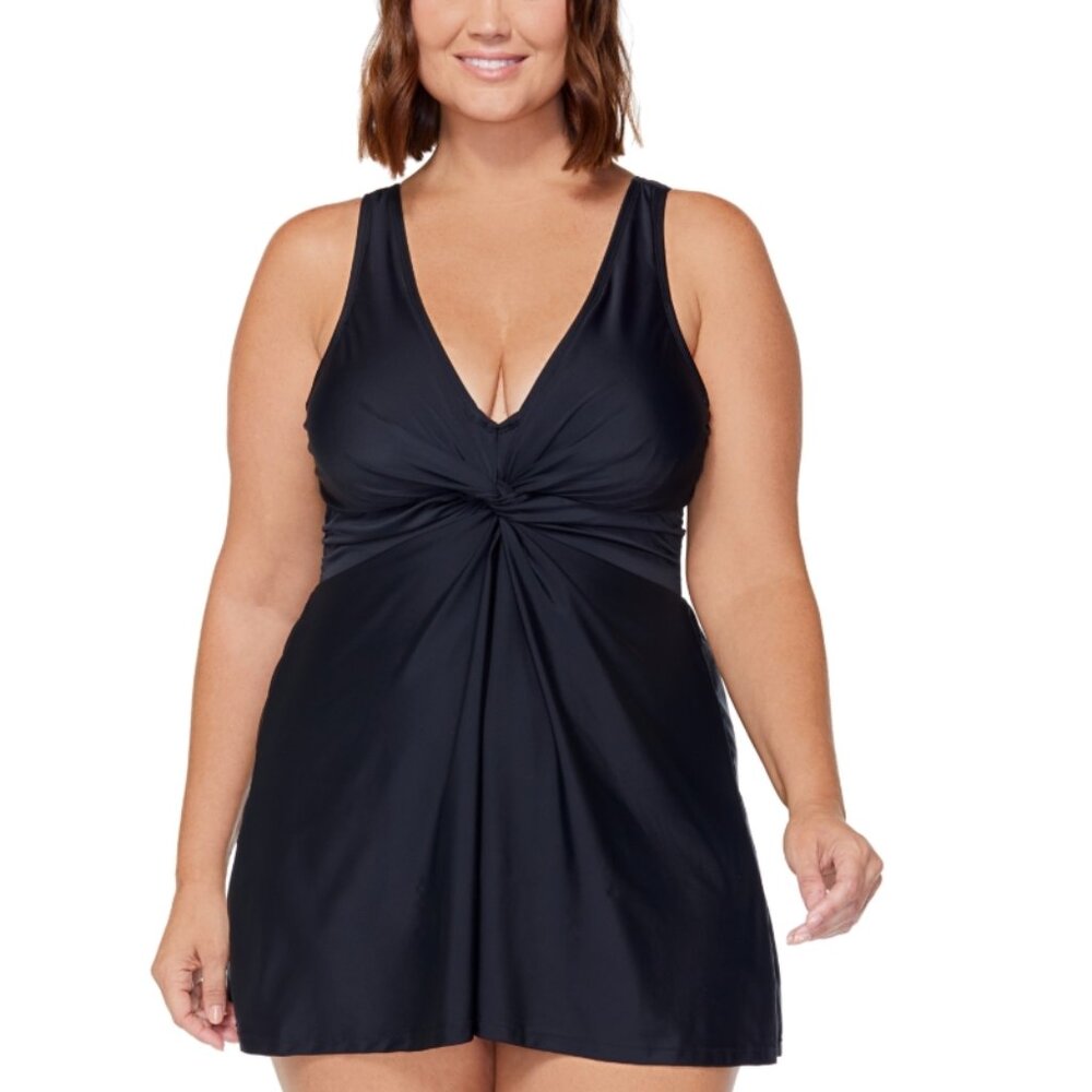 Island Escape Plus Size Magnolia Underwire Swimdress